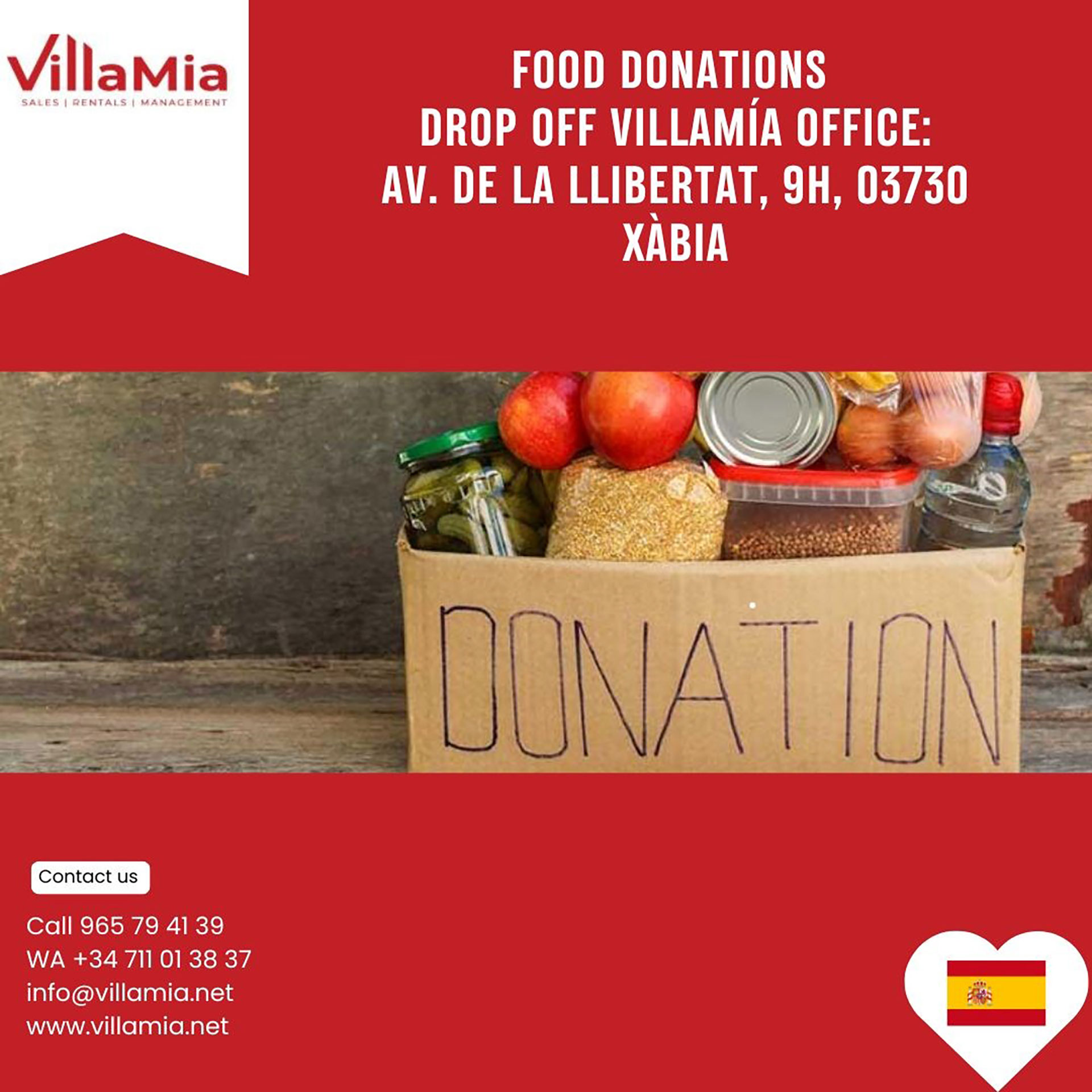 DANA floods donation