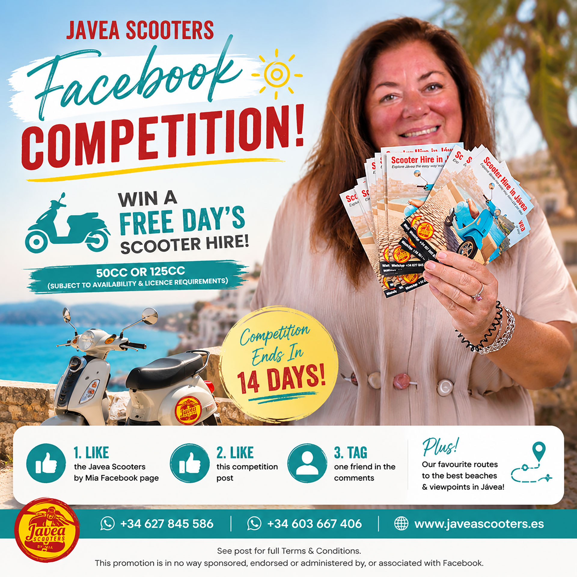 Jávea Scooters Facebook competition