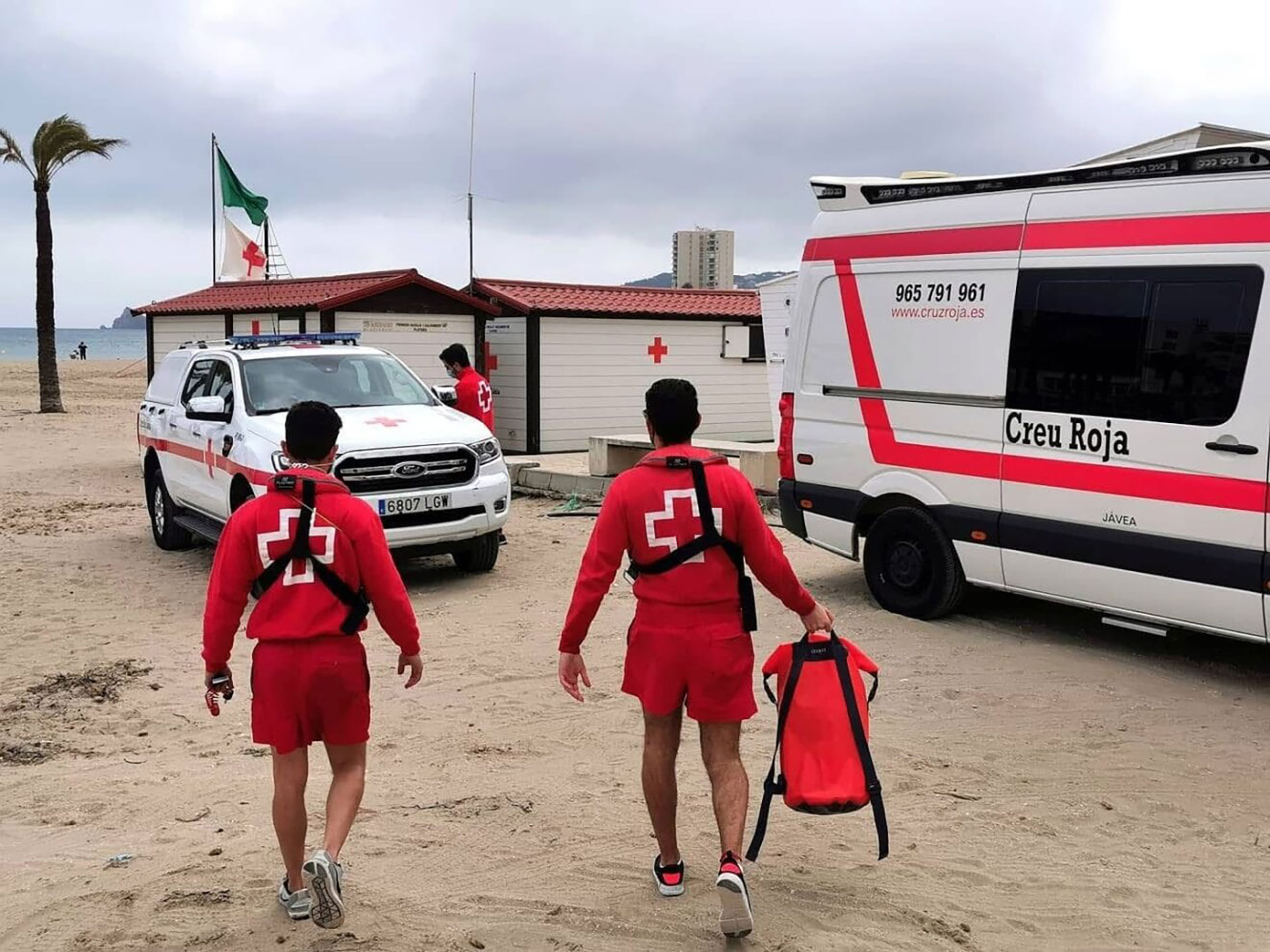 The Red Cross on Javea's beaches