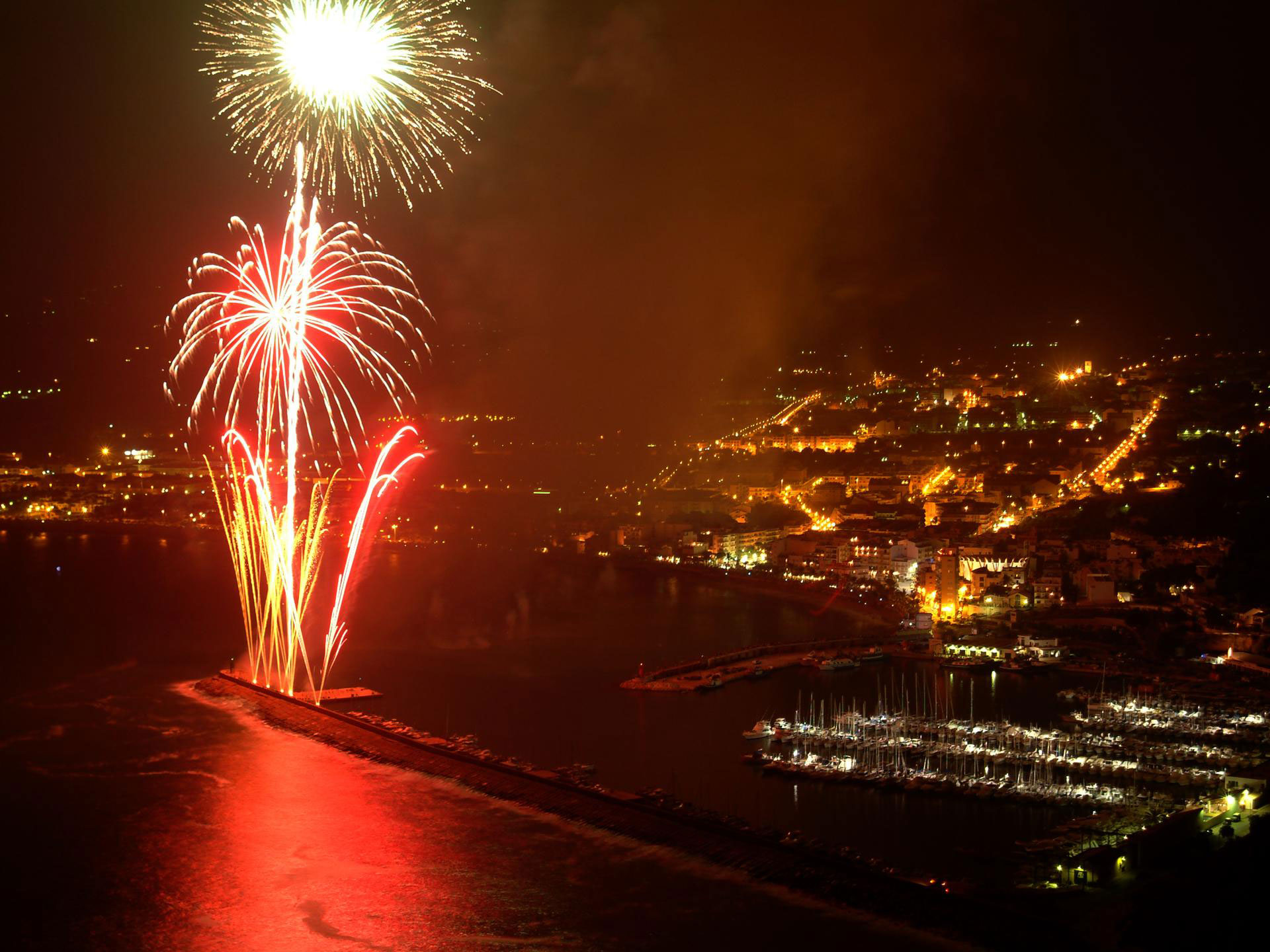 Fireworks in Jávea port