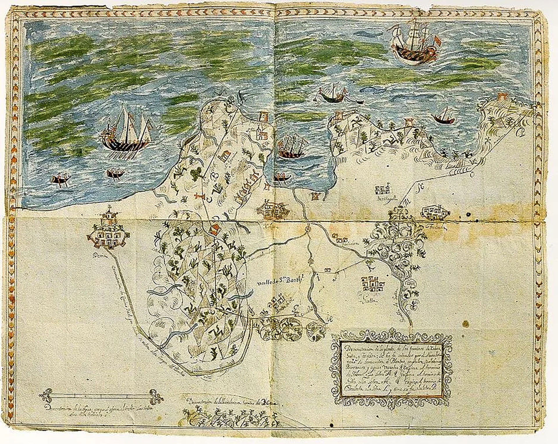Middle Ages map of Jávea